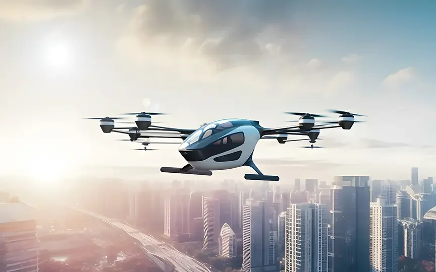 Simulation image of VTOL aircraft